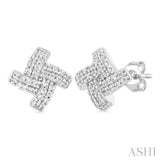 Knot Petite Diamond Fashion Earrings