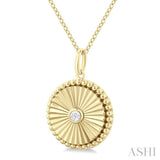 Circle Medallion Diamond Pendant