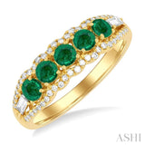 5 Gemstone & Diamond Ring