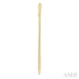 1 Ctw Inside & Outside Round Cut Diamond Hoop Earrings in 14K Yellow Gold